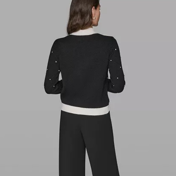 KARL LAGERFELD PARIS
Women's Mock Neck Long Sleeve Sweater - Picture 4 of 6